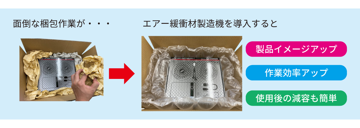 緩衝材製造機導入